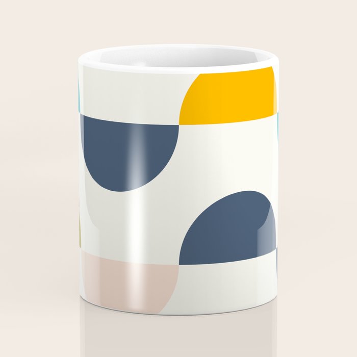 Mid Century Modern Geometry 5 Coffee Mug Gallery Image 4