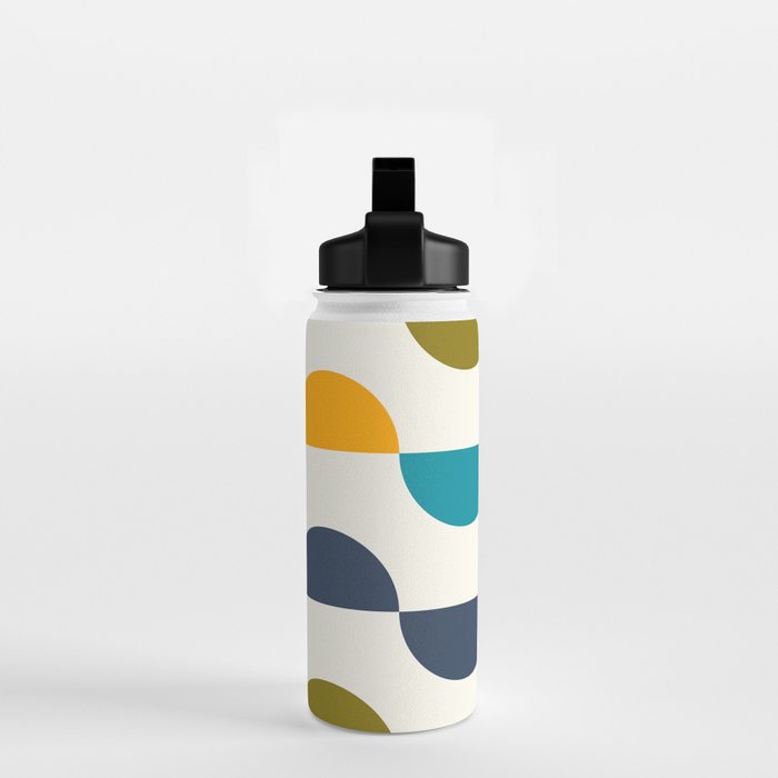 Mid Century Modern Geometry 5 Water Bottle Gallery Image 2