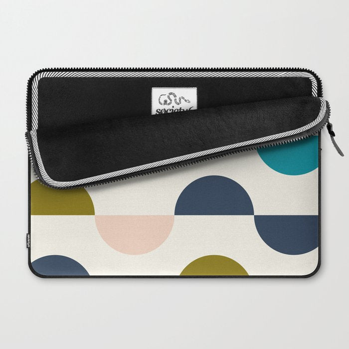Mid Century Modern Geometry 5 Laptop Sleeve Gallery Image 2