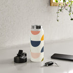 Mid Century Modern Geometry 5 Water Bottle Gallery Image 4