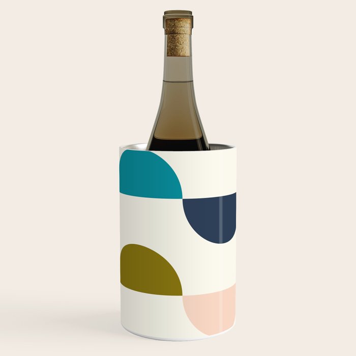 Mid Century Modern Geometry 5 Wine Chiller Gallery Image 2