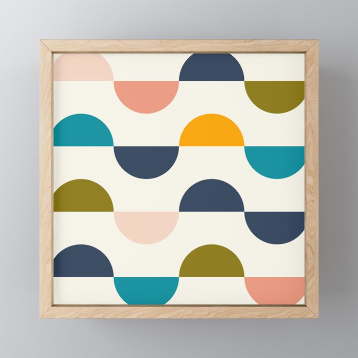 Mid Century Modern Geometry 5 Mini Art Print Gallery Image 1