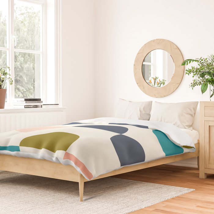 Mid Century Modern Geometry 5 Duvet Cover Gallery Image 2