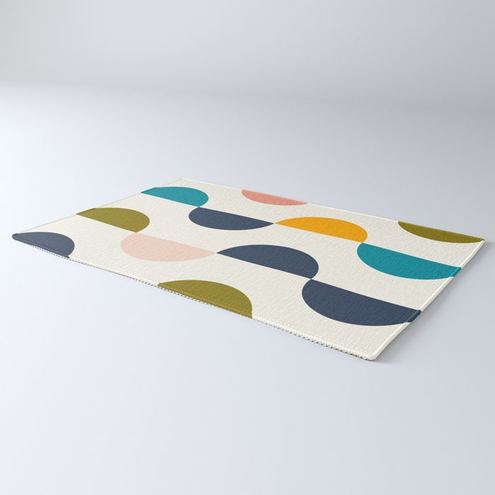 Mid Century Modern Geometry 5 Rug Gallery Image 3