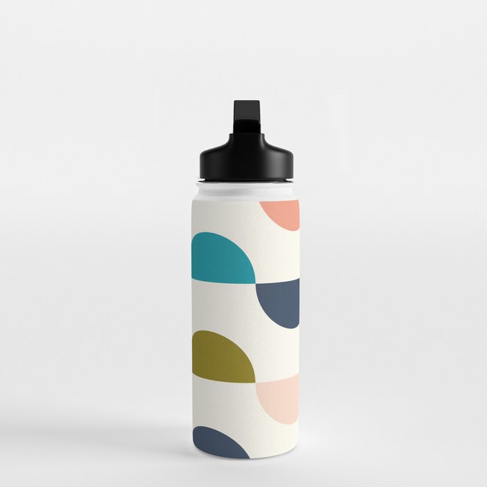 Mid Century Modern Geometry 5 Water Bottle Gallery Image 3