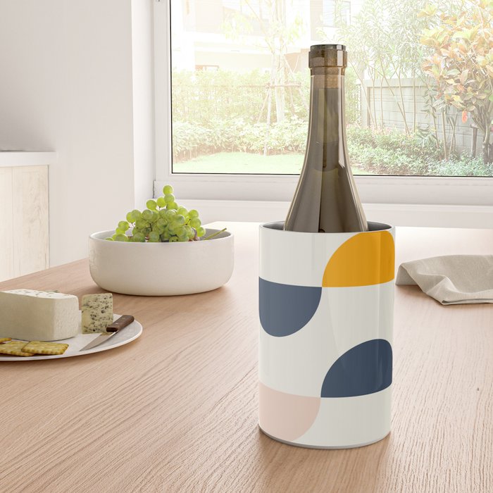 Mid Century Modern Geometry 5 Wine Chiller Gallery Image 4