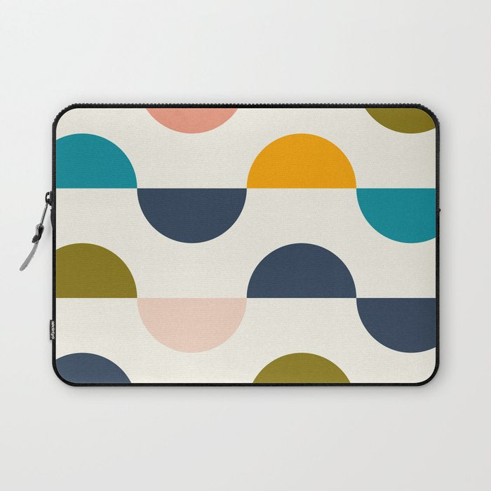 Mid Century Modern Geometry 5 Laptop Sleeve Gallery Image 1