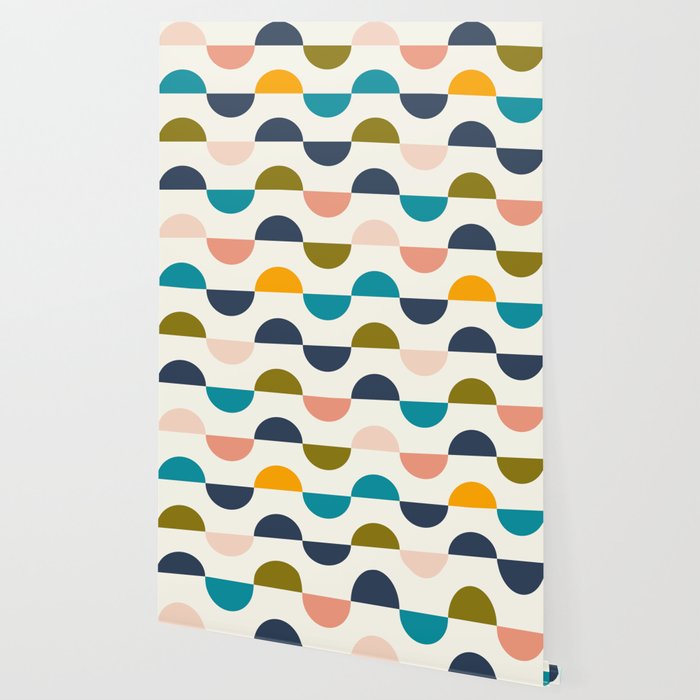 Mid Century Modern Geometry 5 Wallpaper Gallery Image 2