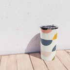 Mid Century Modern Geometry 5 Travel Mug Gallery Image 4