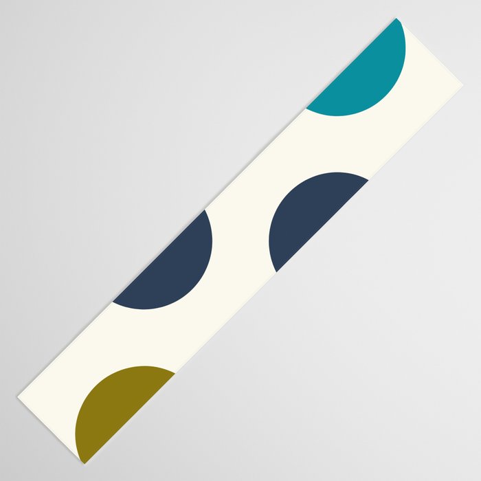 Mid Century Modern Geometry 5 Table Runner Gallery Image 3