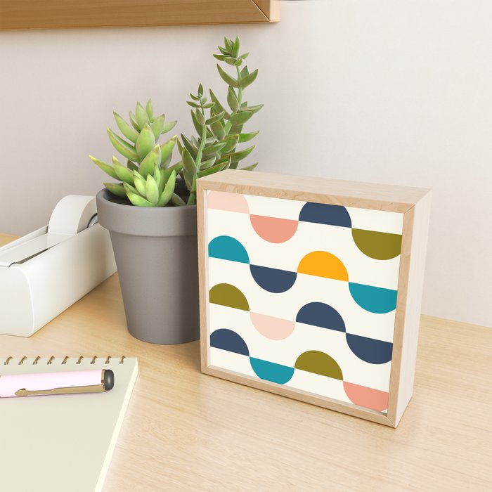 Mid Century Modern Geometry 5 Mini Art Print Gallery Image 2