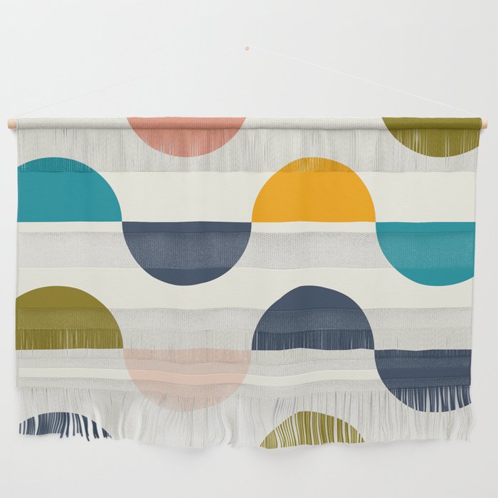 Mid Century Modern Geometry 5 Wall Hanging Gallery Image 1