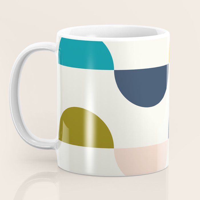 Mid Century Modern Geometry 5 Coffee Mug Gallery Image 3