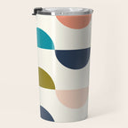 Mid Century Modern Geometry 5 Travel Mug Gallery Image 3