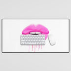 Pink lips Desk Mat Gallery Image 1