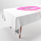 Pink lips Tablecloth Gallery Image 1