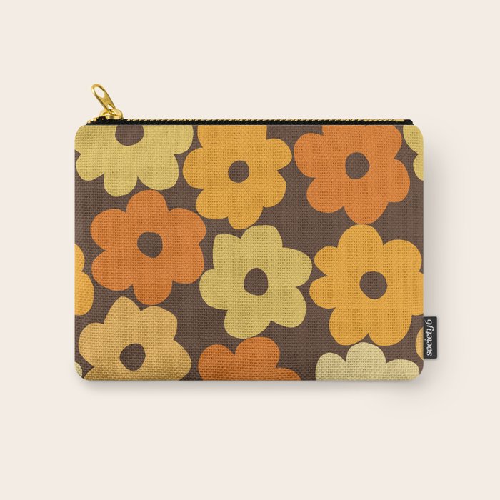 Simple Flower Pattern #2 Carry All Pouch Gallery Image 1