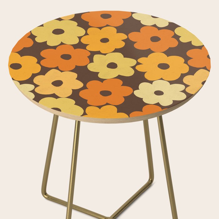 Simple Flower Pattern #2 Side Table Gallery Image 2