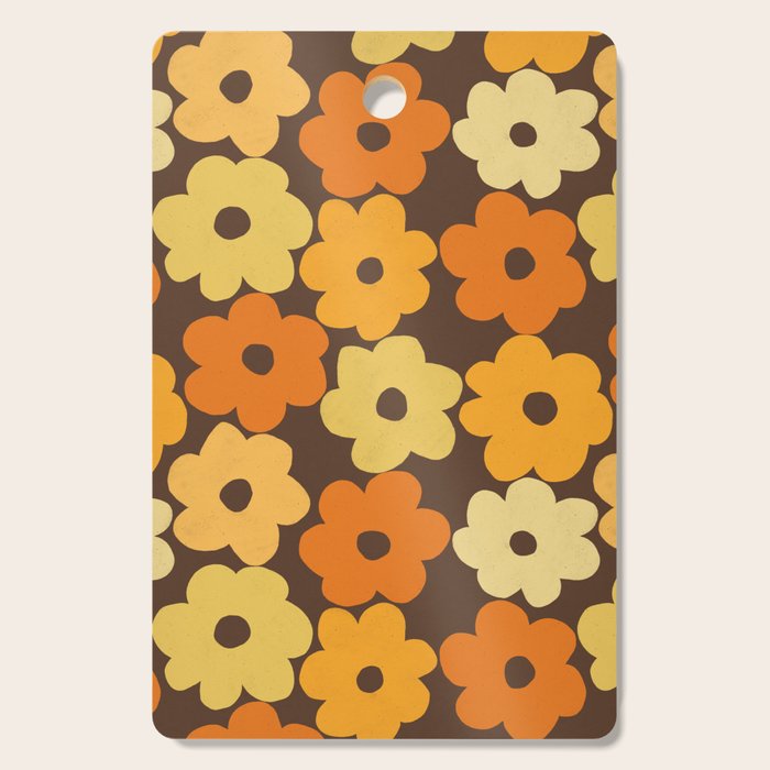 Simple Flower Pattern #2 Cutting Board Gallery Image 1