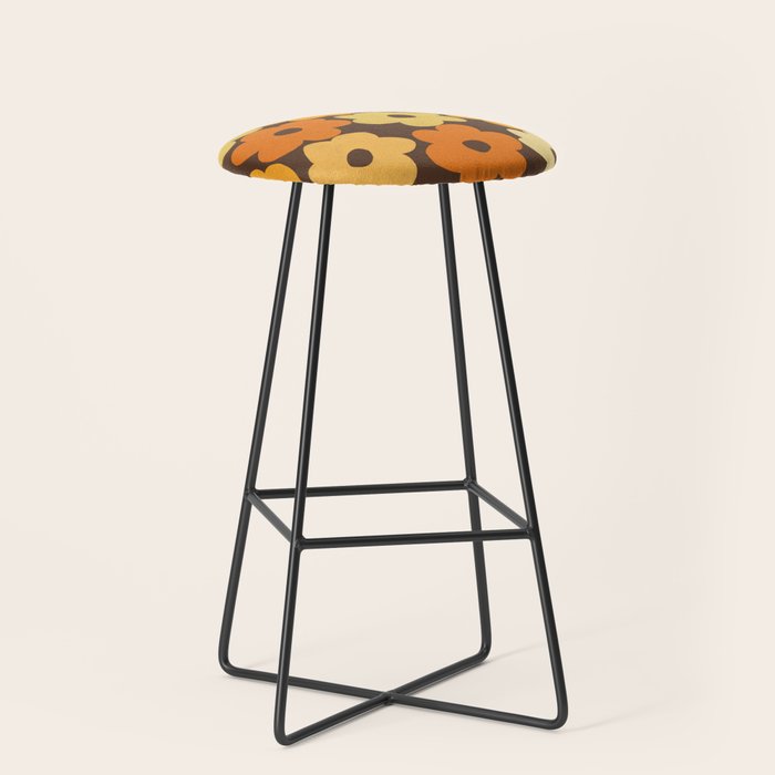 Simple Flower Pattern #2 Stool Gallery Image 1
