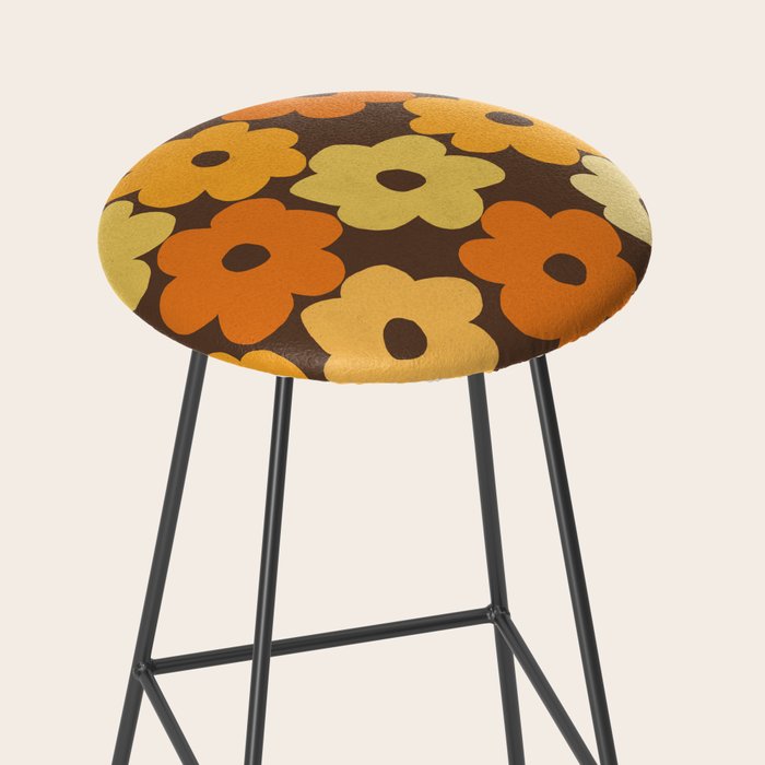 Simple Flower Pattern #2 Stool Gallery Image 2