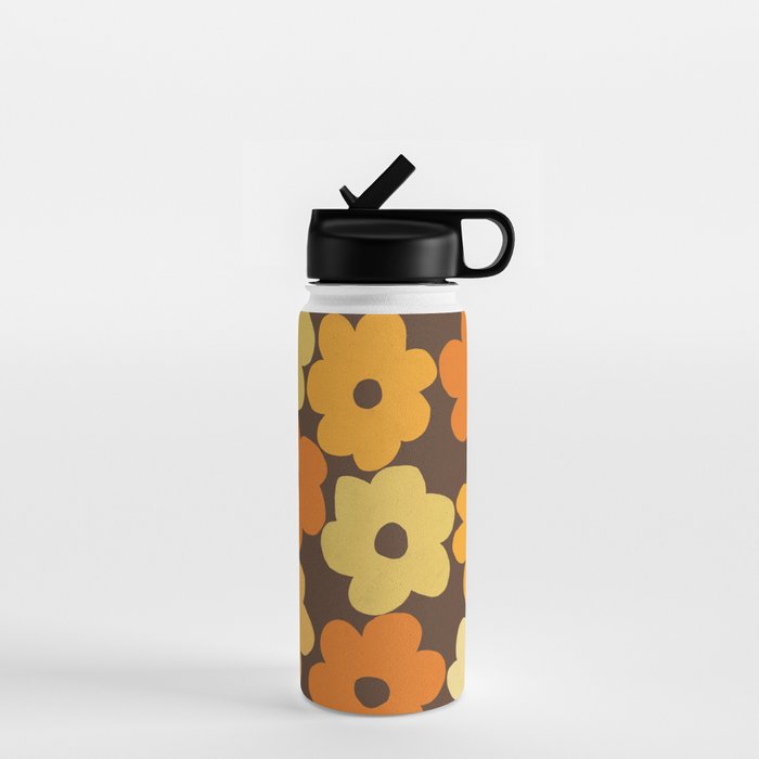 Simple Flower Pattern #2 Water Bottle Gallery Image 1