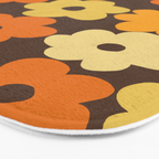 Simple Flower Pattern #2 Bath Mat Gallery Image 3