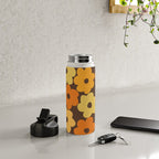 Simple Flower Pattern #2 Water Bottle Gallery Image 4