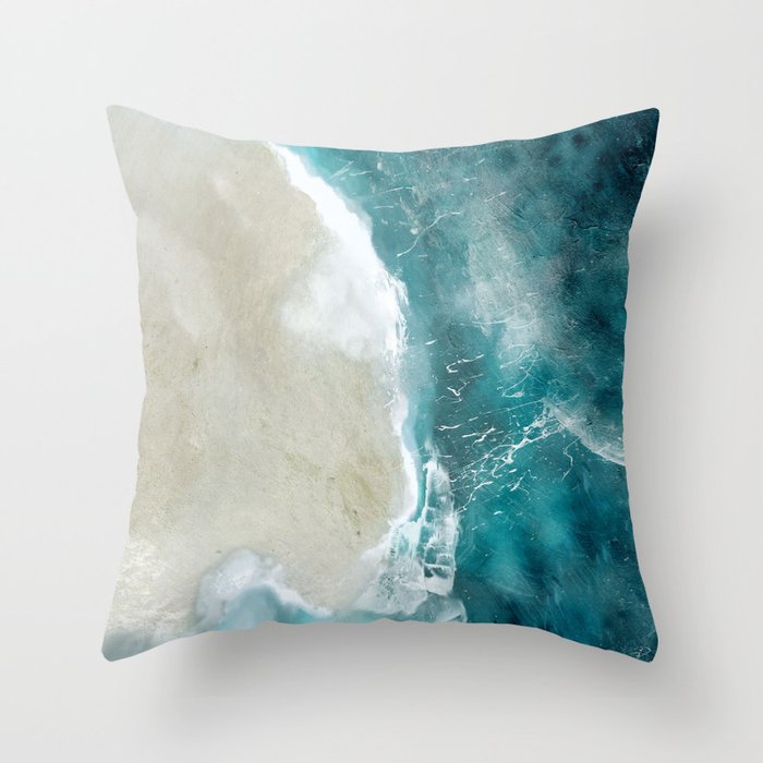 Beach Wave Throw Pillow Gallery Image 1