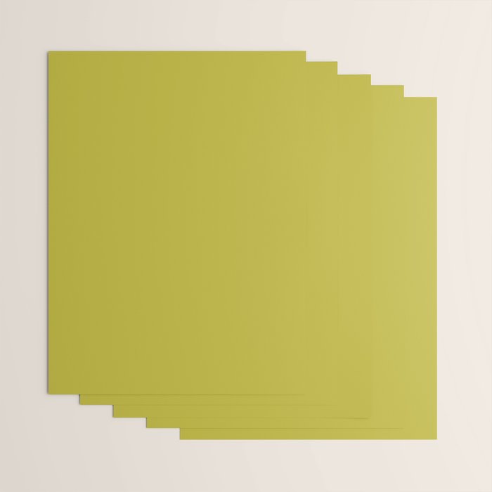 Solid Chartreuse Wrapping Paper Gallery Image 3