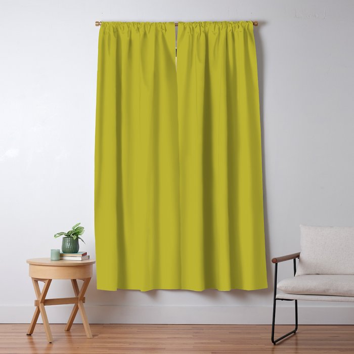 Solid Chartreuse Window Curtain Gallery Image 5