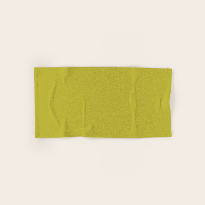 Solid Chartreuse Bath Towel Gallery Image 1