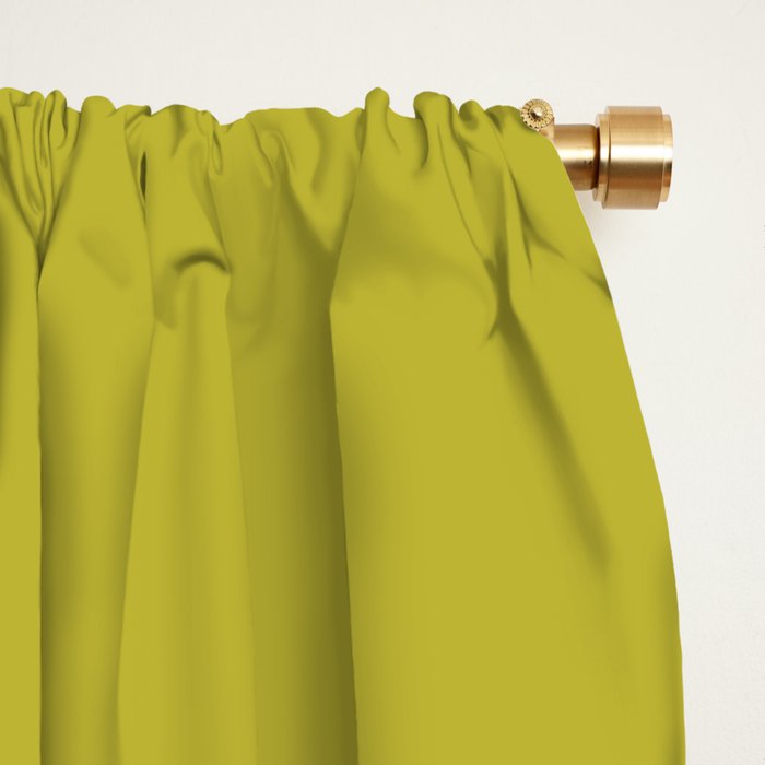 Solid Chartreuse Window Curtain Gallery Image 2