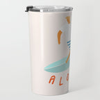 Surfer aloha poster Travel Mug Gallery Image 3