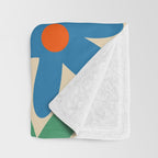 Daisy Time Colorful Retro Floral Pattern Throw Blanket Gallery Image 3