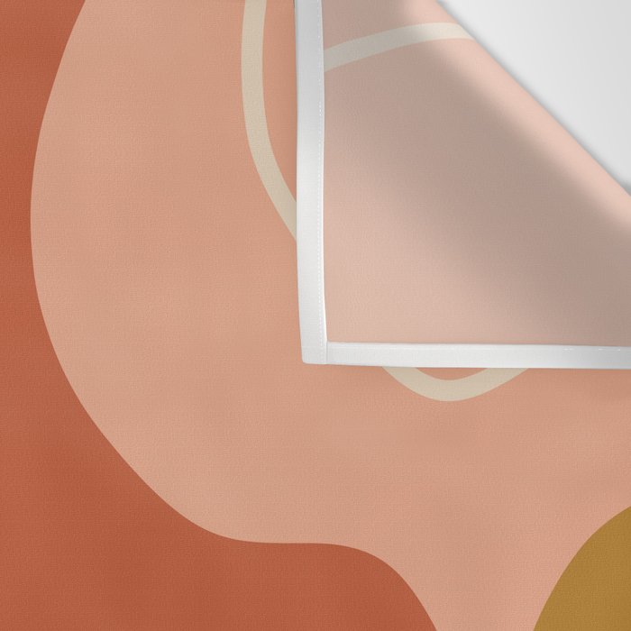 Abstract Organic Shapes in Zen Desert Color  Wall Tapestry Gallery Image 3