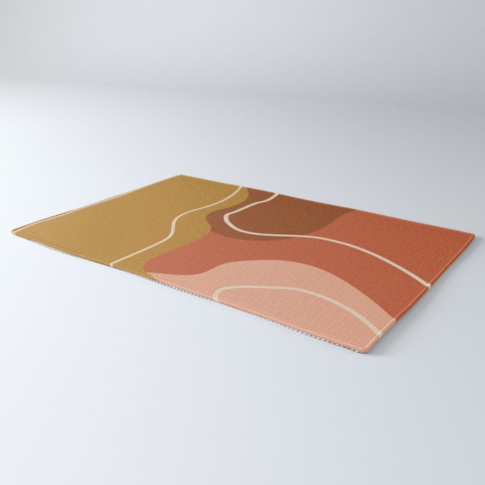 Abstract Organic Shapes in Zen Desert Color  Rug Gallery Image 3