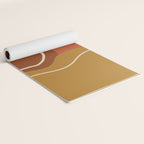Abstract Organic Shapes in Zen Desert Color  Yoga Mat Gallery Image 2