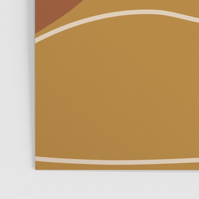 Abstract Organic Shapes in Zen Desert Color  Poster Gallery Image 3