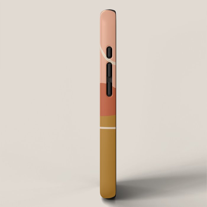 Abstract Organic Shapes in Zen Desert Color  iPhone Case Gallery Image 2