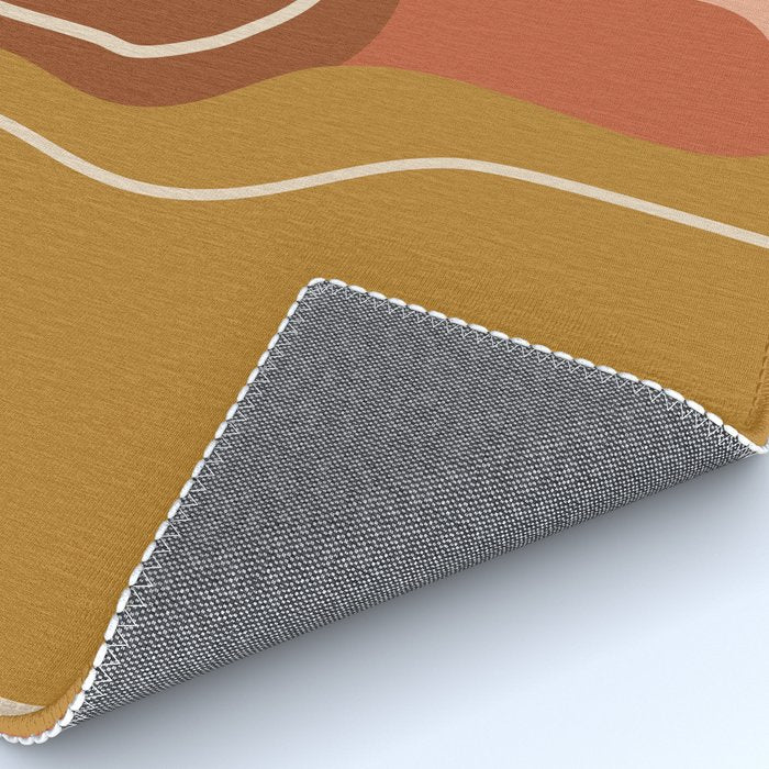 Abstract Organic Shapes in Zen Desert Color  Rug Gallery Image 4