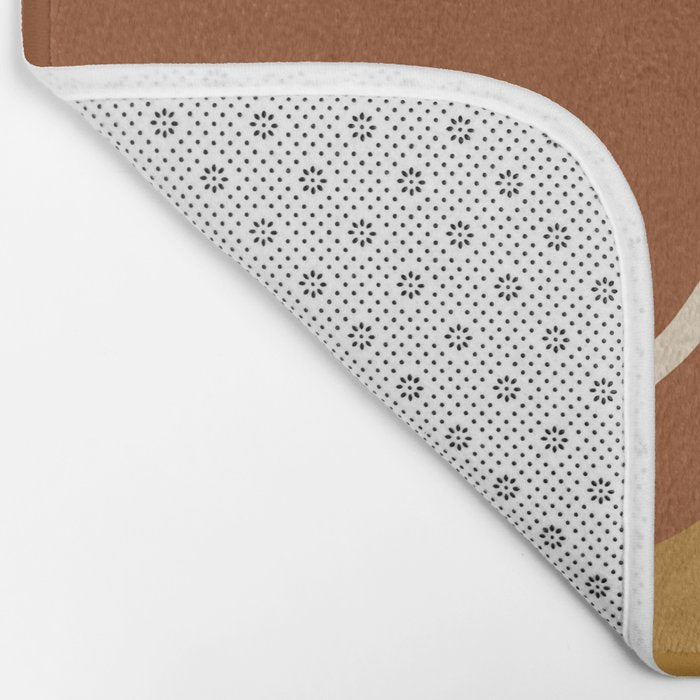 Abstract Organic Shapes in Zen Desert Color  Bath Mat Gallery Image 2