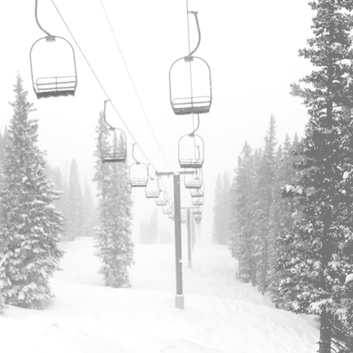 Empty Chairlift // Alone on the Mountain at Copper Whiteout Conditions Foggy Snowfall Coffee Mug Gallery Image 2