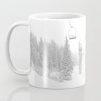 Empty Chairlift // Alone on the Mountain at Copper Whiteout Conditions Foggy Snowfall Coffee Mug Gallery Image 3