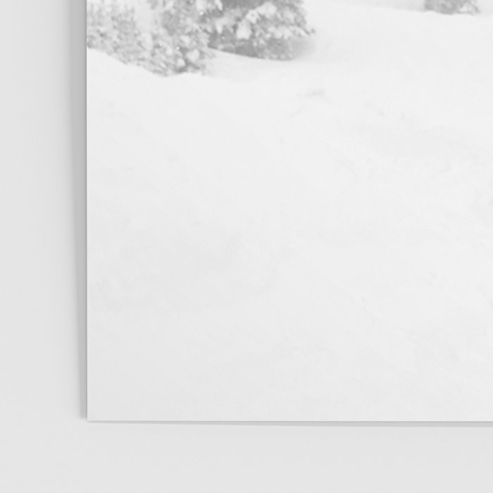 Empty Chairlift // Alone on the Mountain at Copper Whiteout Conditions Foggy Snowfall Poster Gallery Image 3