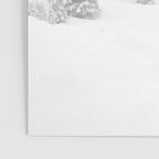 Empty Chairlift // Alone on the Mountain at Copper Whiteout Conditions Foggy Snowfall Poster Gallery Image 3