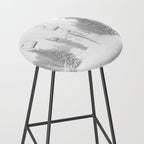 Empty Chairlift // Alone on the Mountain at Copper Whiteout Conditions Foggy Snowfall Stool Gallery Image 2