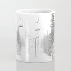 Empty Chairlift // Alone on the Mountain at Copper Whiteout Conditions Foggy Snowfall Coffee Mug Gallery Image 4