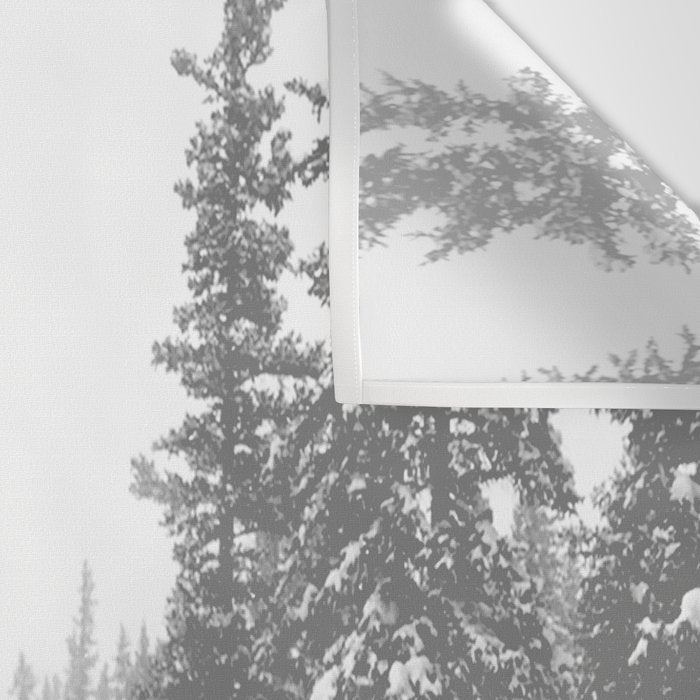 Empty Chairlift // Alone on the Mountain at Copper Whiteout Conditions Foggy Snowfall Wall Tapestry Gallery Image 3