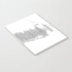Empty Chairlift // Alone on the Mountain at Copper Whiteout Conditions Foggy Snowfall Notebook Gallery Image 3
